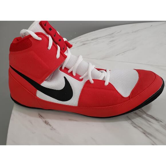 Nike Fury‎ Combat Red White Black Wrestling Shoes boxing Mens AO2416-601 Size 15 main image 5